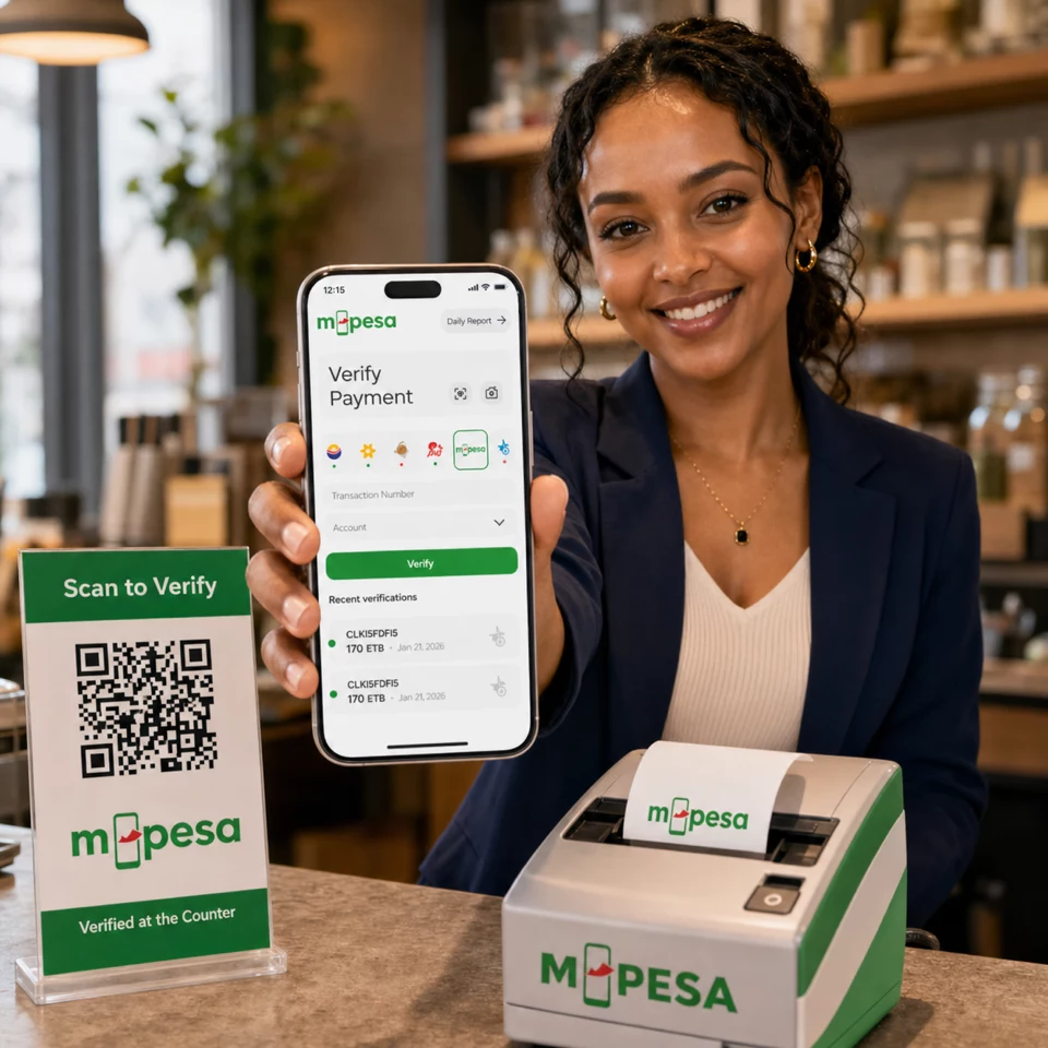 MPESA verification illustration